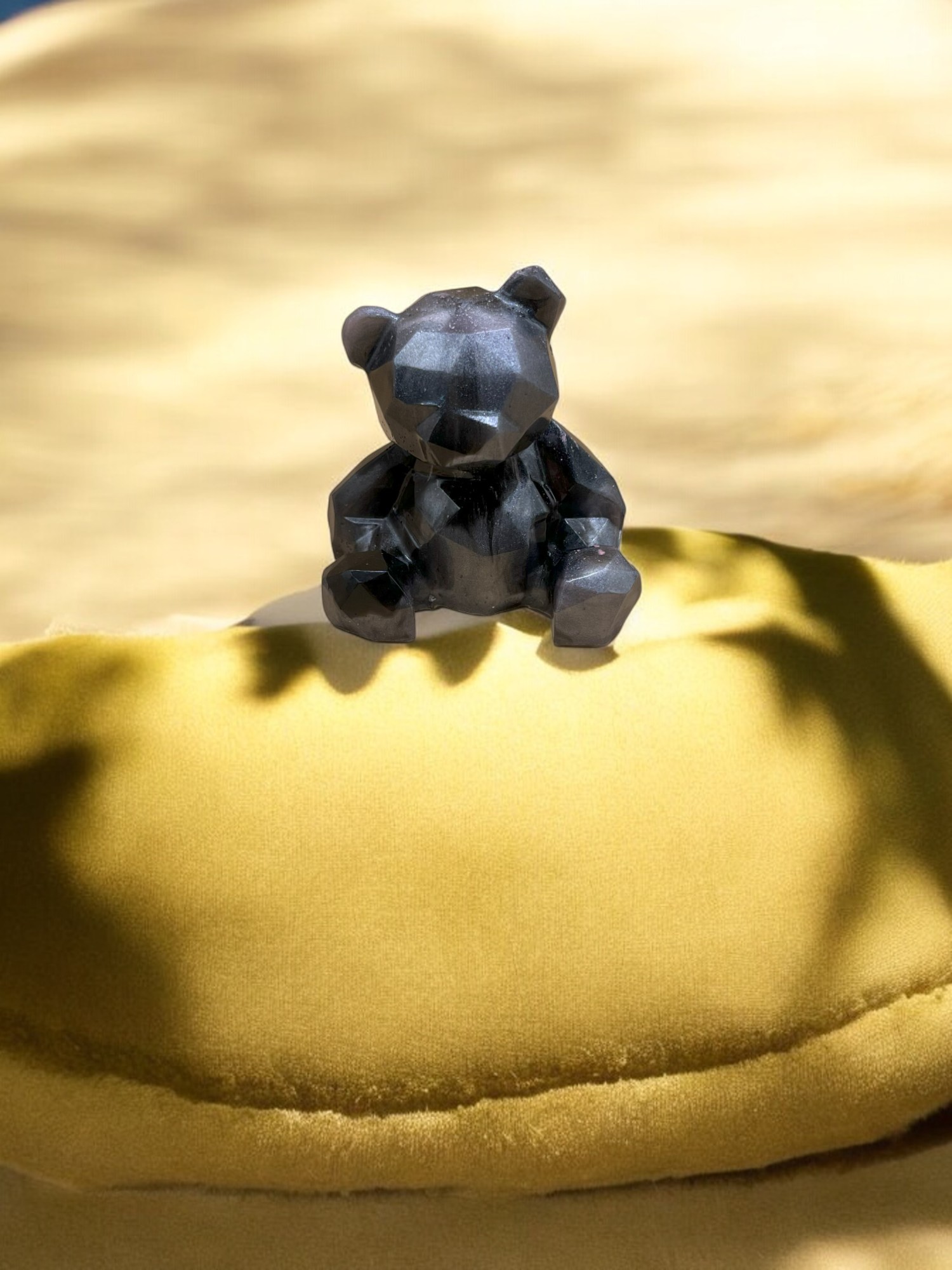 petit ours face gris