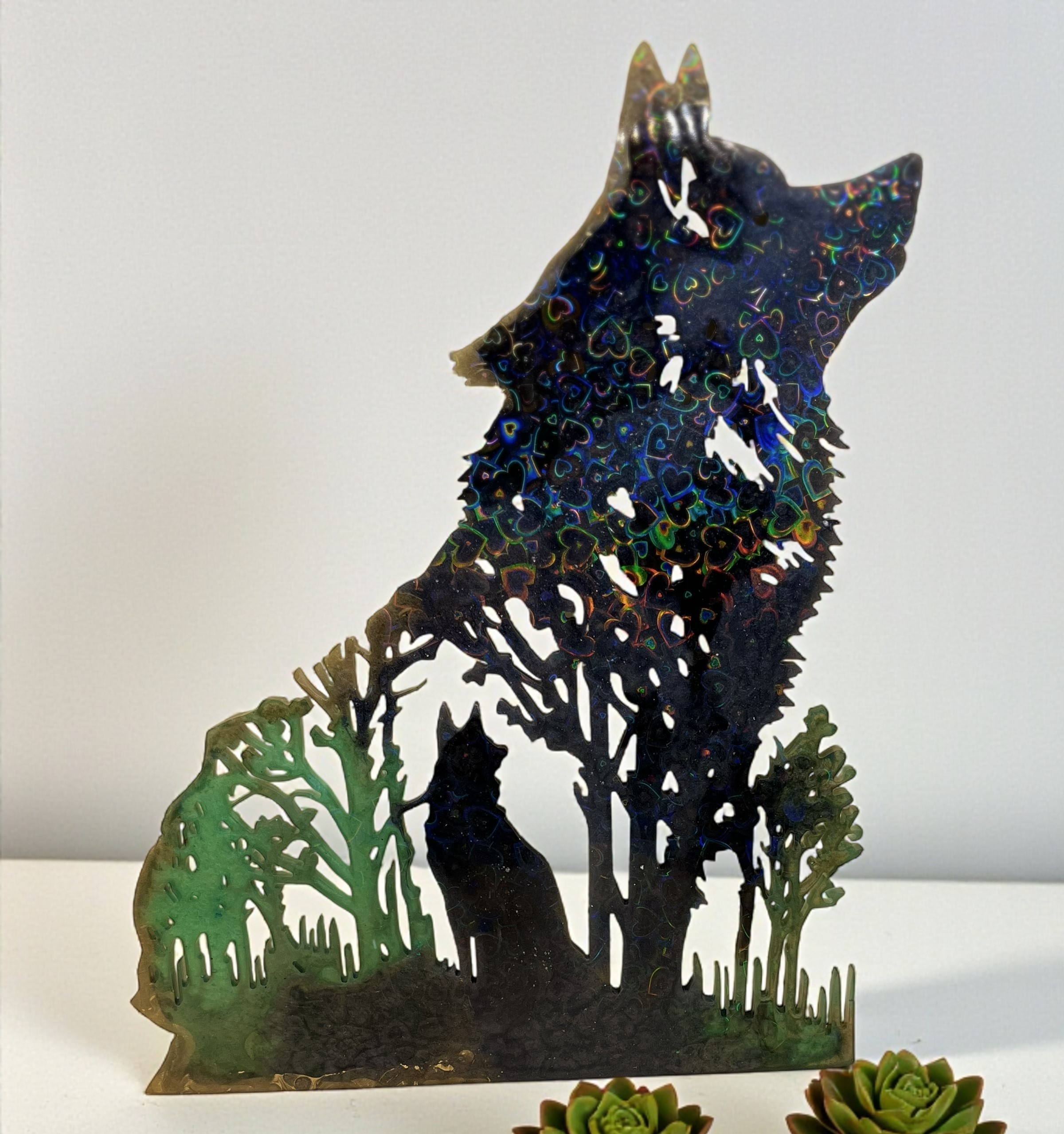 loup holographique face 1